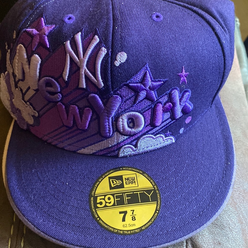 Purple New York New Era fitted hat